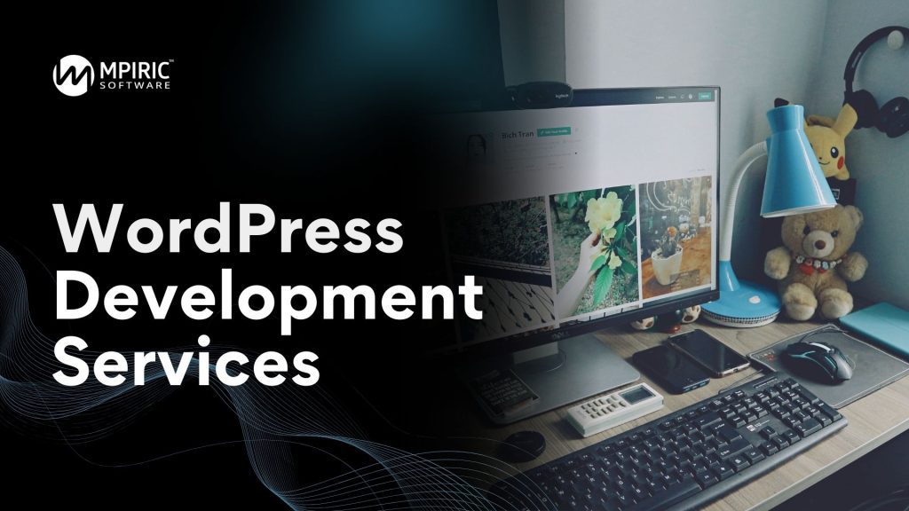 Illustration showing WordPress Development Services improving website speed, structure, and performance for a high-quality, reliable online experience.