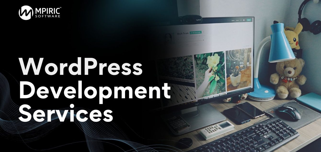 Illustration showing WordPress Development Services improving website speed, structure, and performance for a high-quality, reliable online experience.
